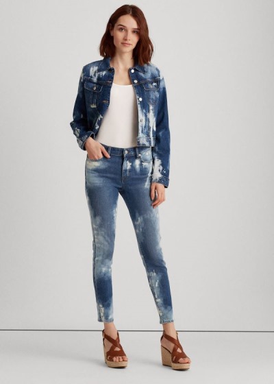 Ralph Lauren Premier Skinny Ankle Jeans Dame Danmark (EXKOA6580)